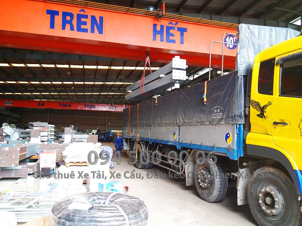 Dự Án vận chuyển kết cấu thép ra công trình Sân Bay Phú Quốc của ATAD 21