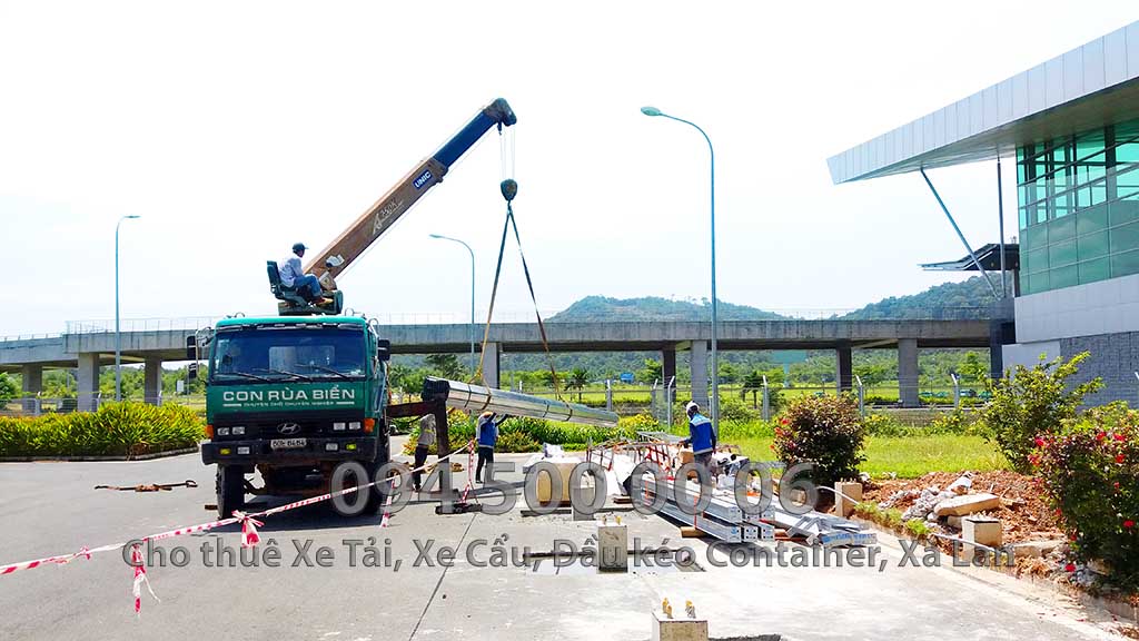 Dự Án vận chuyển kết cấu thép ra công trình Sân Bay Phú Quốc của ATAD 6