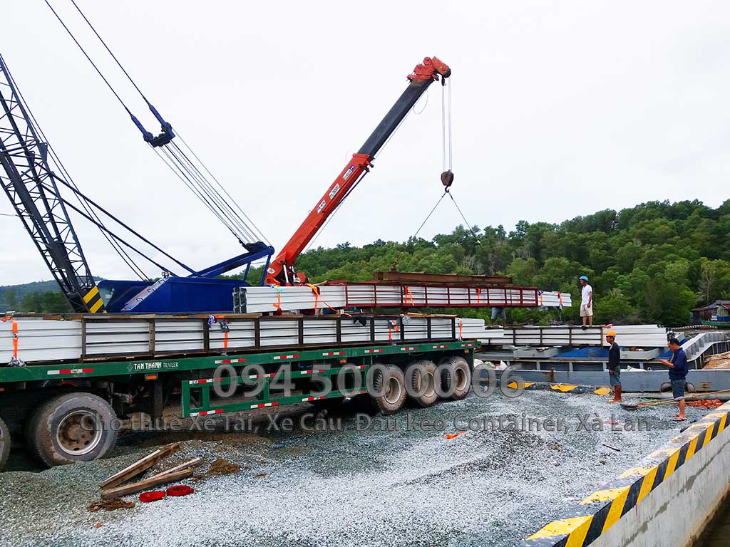 Dự án vận chuyển kết cấu thép ATAD ra đảo Phú Quốc xây dựng công trình của MASAN PQ 21