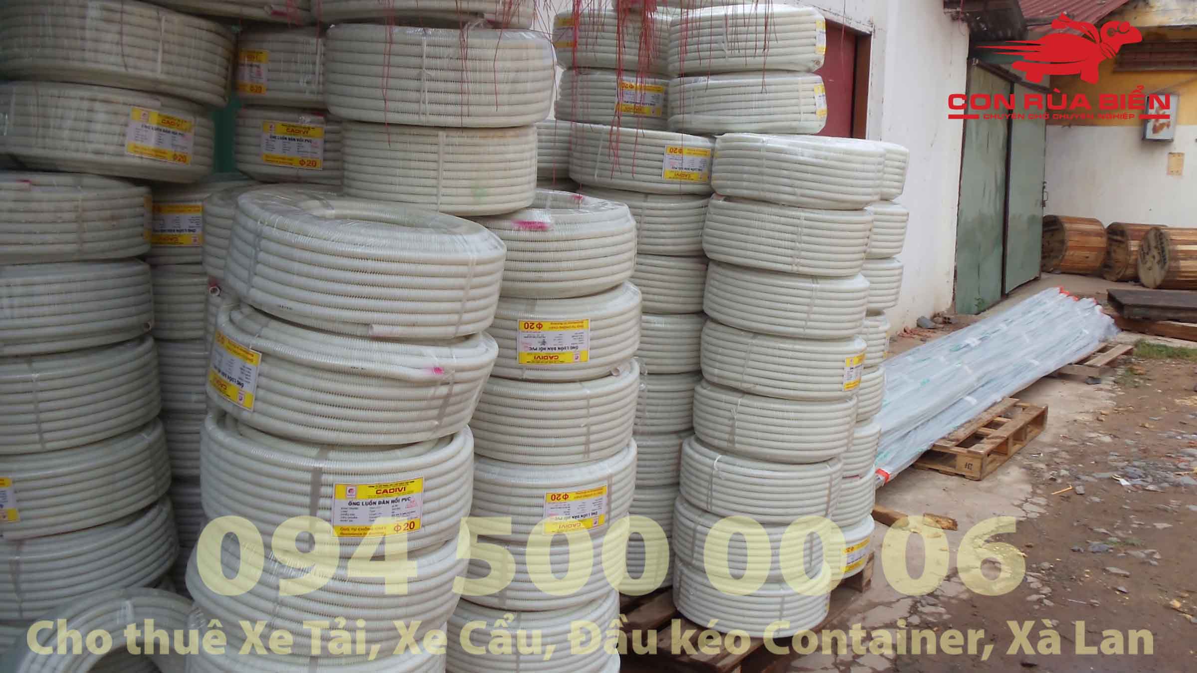 (Ảnh: Dự án Vận chuyển Ống Nhựa - CON RÙA BIỂN - Chành xe Phú Quốc)