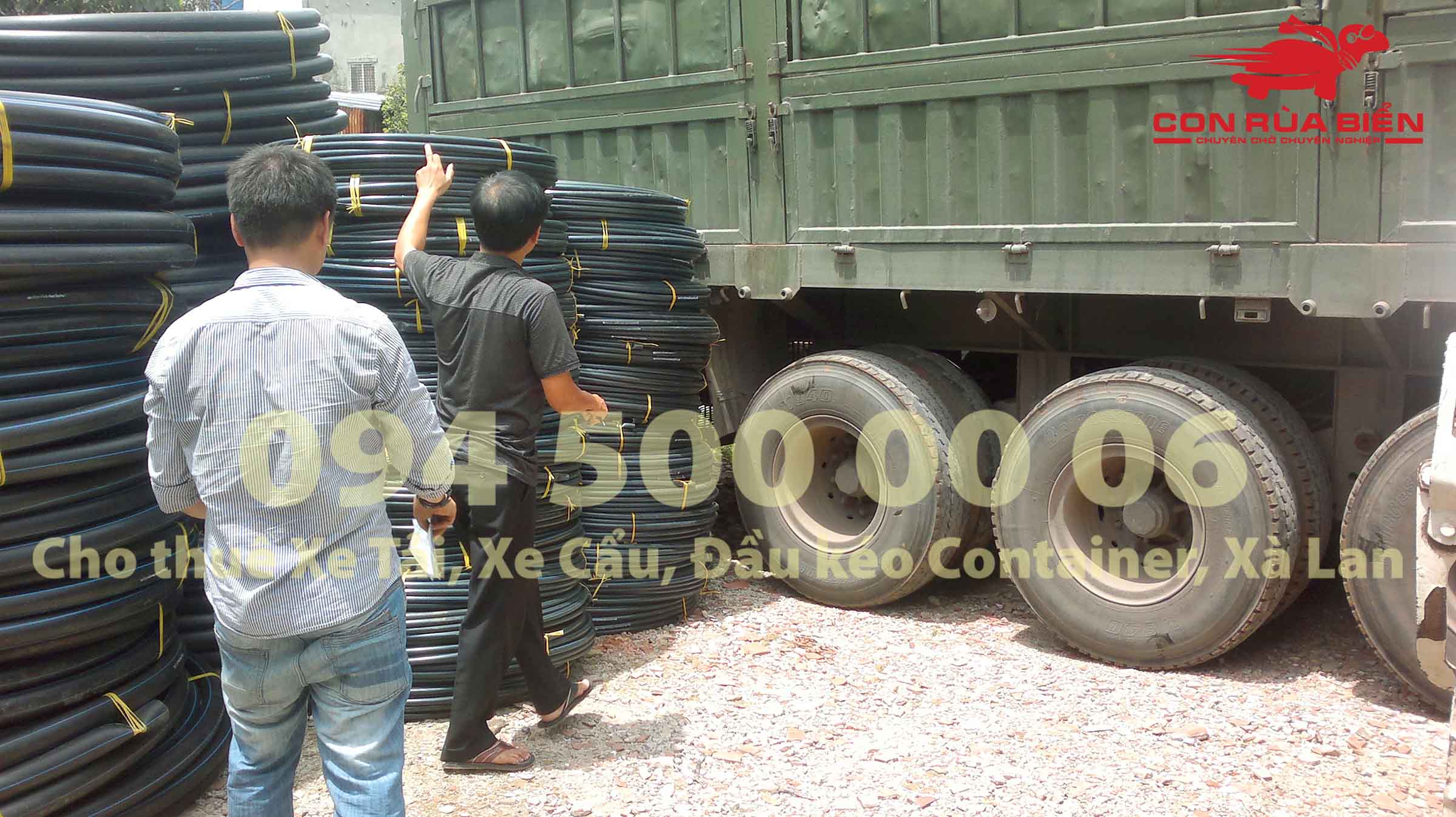 (Ảnh Hướng dẫn vận chuyển ống nhựa, chia sẽ kinh nghiệm vận chuyển ống nhựa tại Chành xe Phú Quốc - Con Rùa Biển)