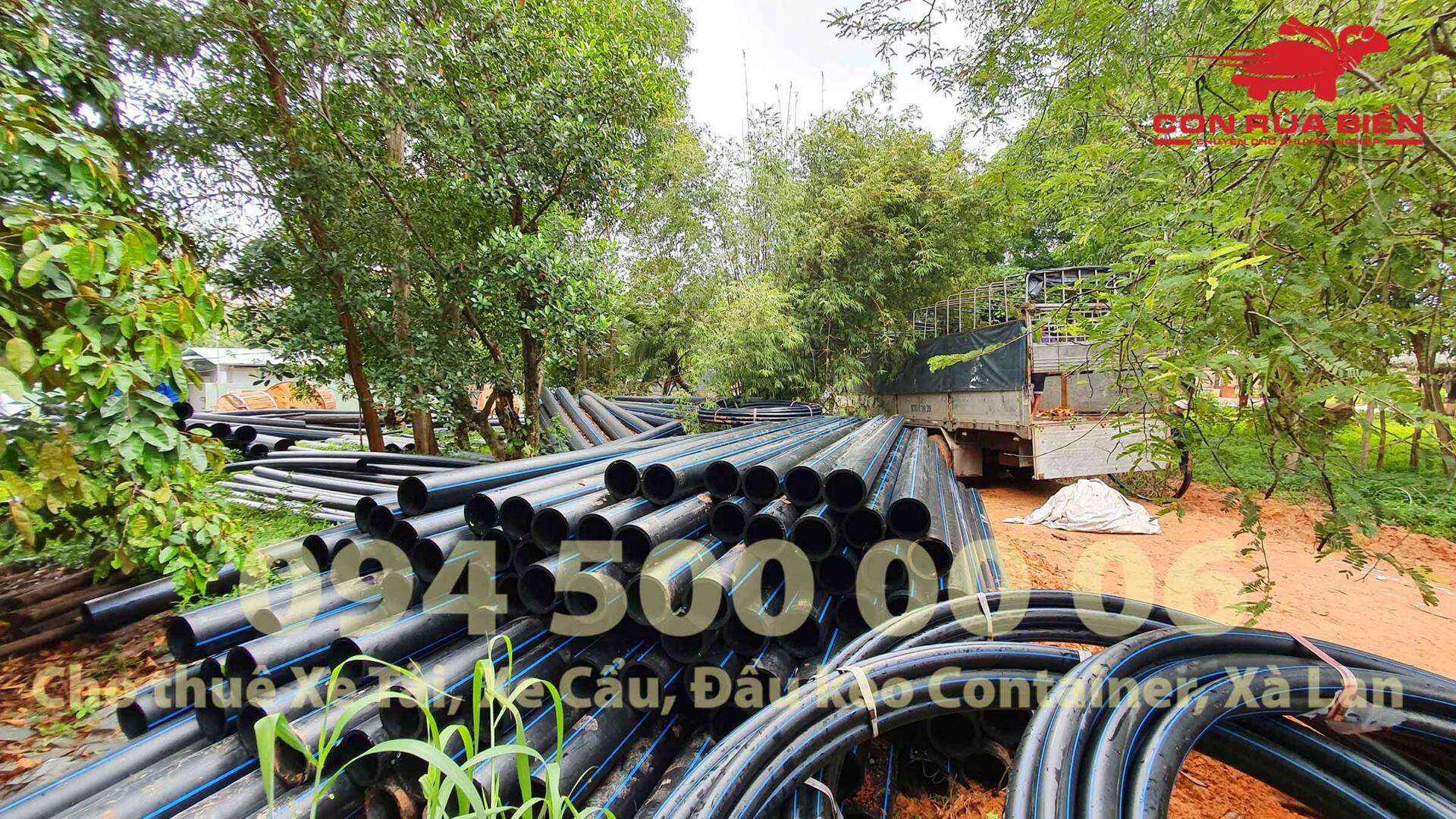 (Ảnh Kinh Nghiệm Vận Chuyển Ống Nhựa - Chành xe Phú Quốc - Con Rùa Biển)