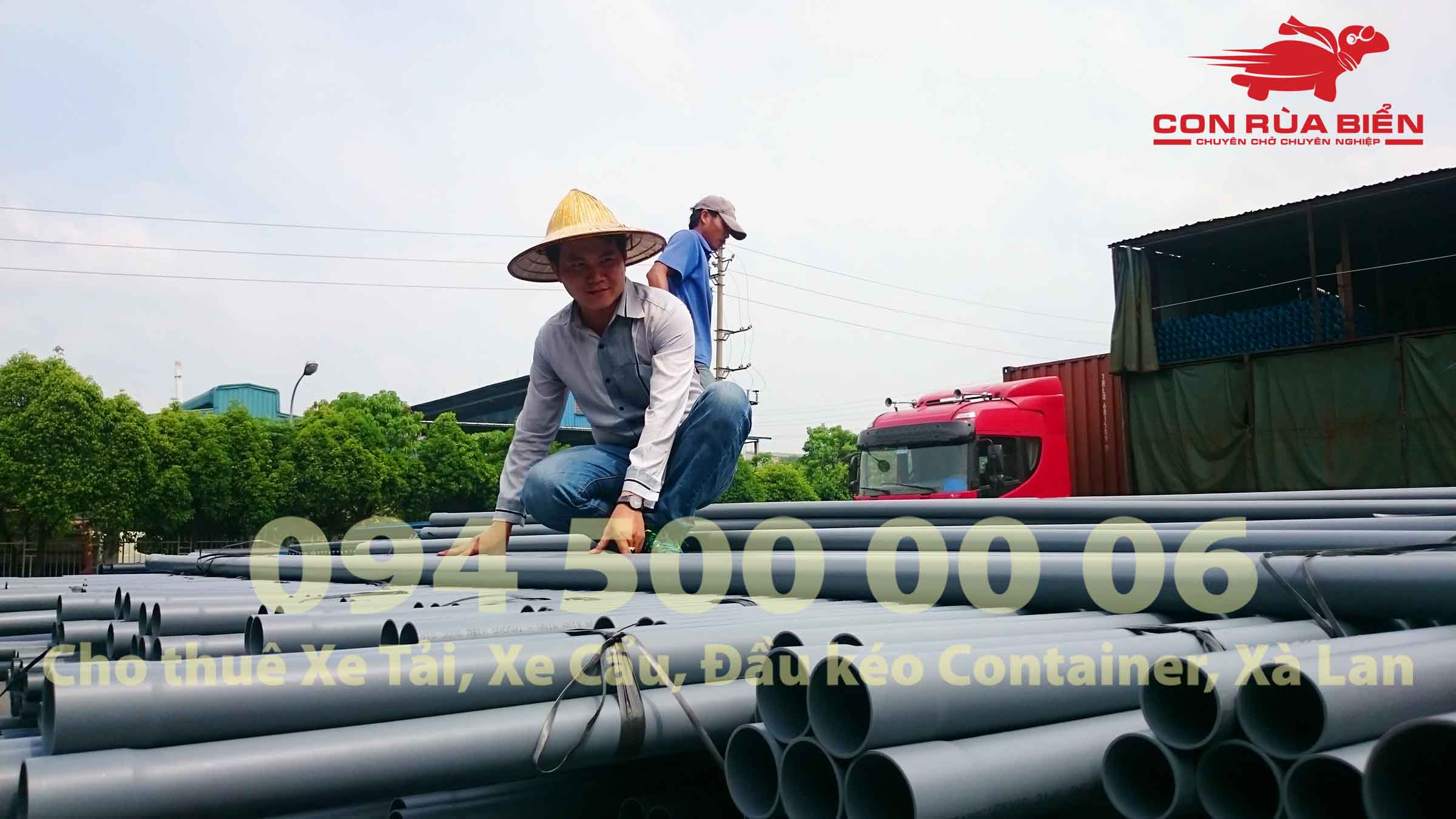 (Ảnh: Dự án Vận chuyển Ống Nhựa - CON RÙA BIỂN - Chành xe Phú Quốc)