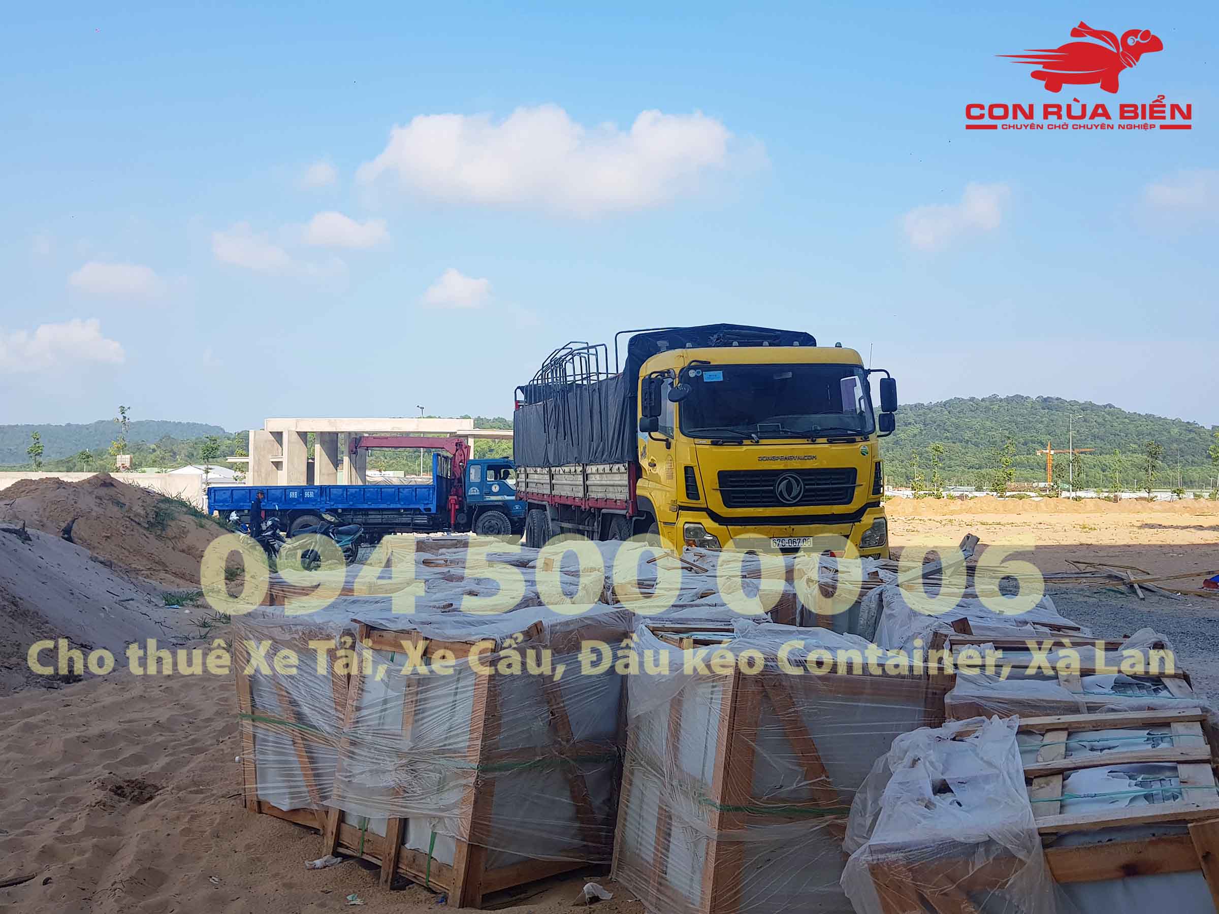 Chành xe Phú Quốc - Con Rùa Biển là xe vận tải 2 chiều chuyên tuyến Hà Nội - Sài Gòn - Phú Quốc với dịch vụ Cho thuê xe tải chở hàng hóa Bắc Nam | 0945000006