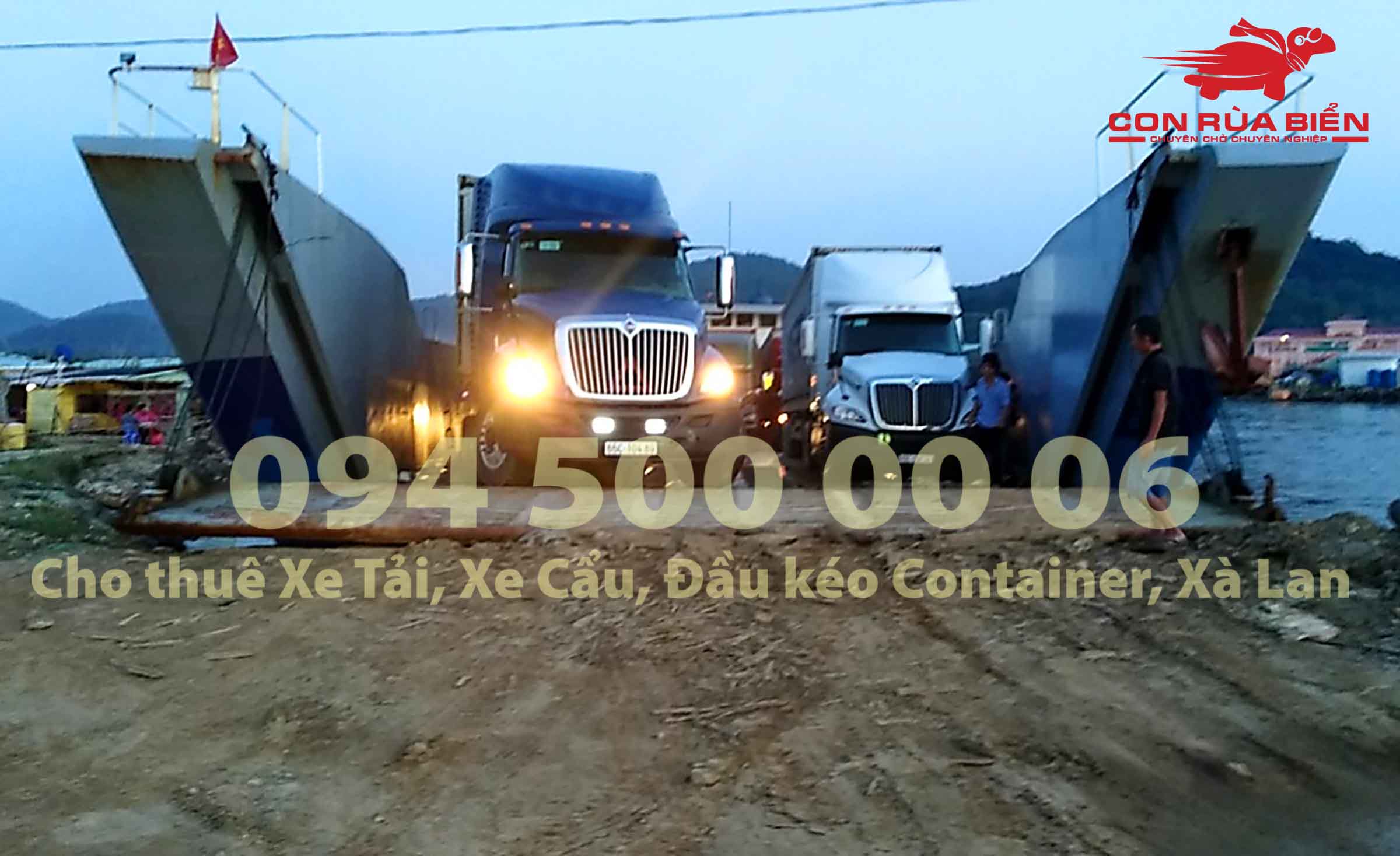 Cho thue xa lan ha mom cho xe tai cho xe dau keo container di Phu Quoc Hon Thom Nam Du 7