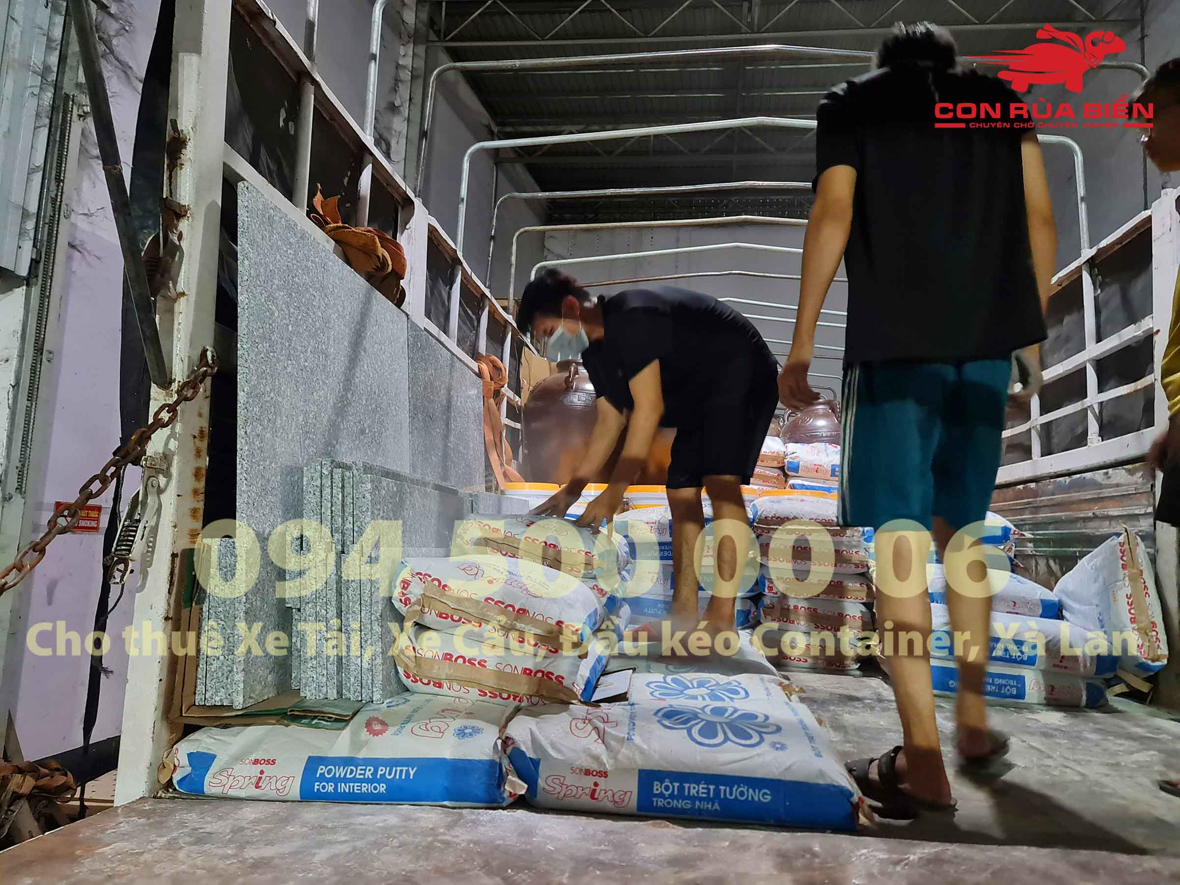 VẬN CHUYỂN HÀNG XI MĂNG – BỘT TRÉT TƯỜNG – KEO DÁN GẠCH ĐI PHÚ QUỐC
